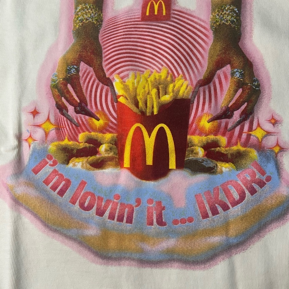 UNRELEASED Saweetie x McDonald’s ICY HAND FRY TEE Size Oversized Large🔥🔥 (E1) - Picture 2 of 4